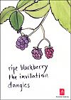 'ripe blackberry / the invitation / dangles' by Annette Makino