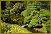 'japanese tea garden / stepping into / stillness' by Claudette Russell. Art by Frank Russell.