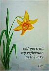'self-portrait / my reflection / in the lake' by Gergana Yaninska