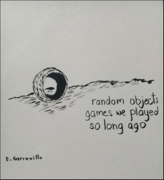 'random objects / games we played / so long ago' by Enrique Garrovillo