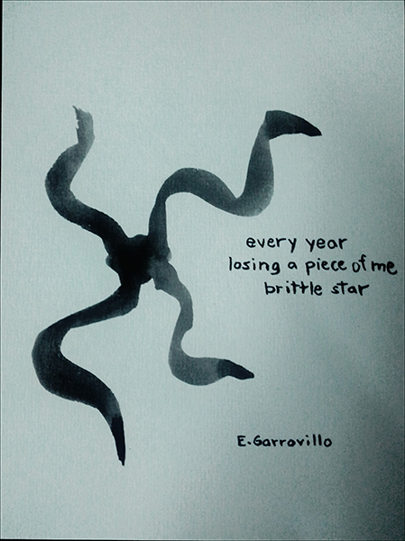 'every year / losing a piece of me / brittle star' by Enrique Garrovillo