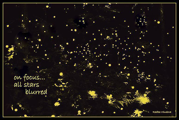 "on focus.../ all stars / blurred' by Radka Mindova 