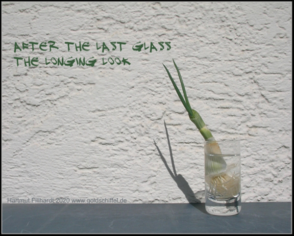 'after the last glass / the longing look" by Hartmut Fillhardt