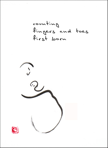 'counting / fingers and toes / first born' by Jerry Dreesen.