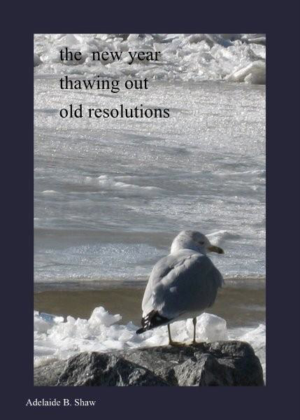 'the new year / thawing out / old resolutions' by Adelaide Shaw