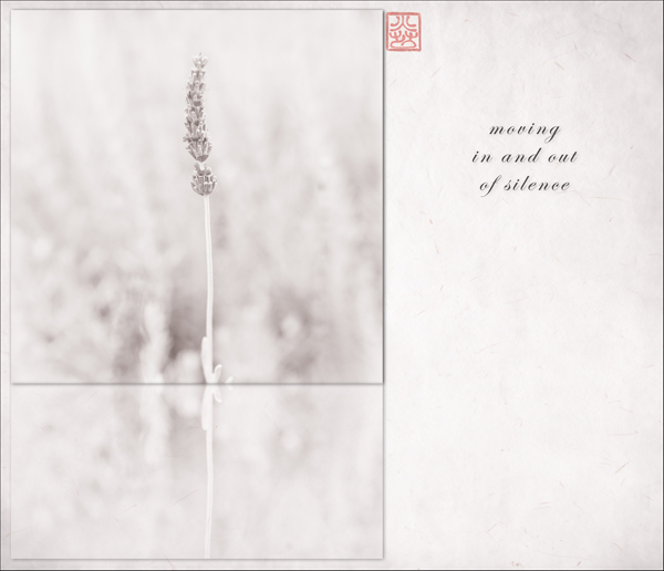 'moving / in and out / of silence' by Ron Moss