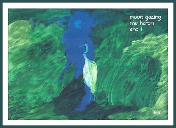 'moon gazing / the heron / and i ' by Emily Romano