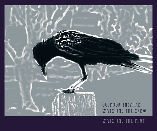 'outdoor theatre / watching the crow / watching the play' by Nicole πakan. Haiku first published on DailyHaiku, Volume 3:6, 2009.