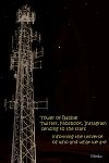'Tower of babble / Twitter, Facebook, Instagram / sending to the stars / informing the universe / of who and what we are' by Robert Erlandson