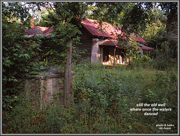'still the old well / where once the waters / danced' by Ed Rivers