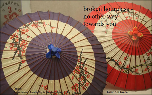 'broken hourglass / no other way / towards you' by Ana Drobot.  Art at HTTPs://www.chinahighlights/travel guide