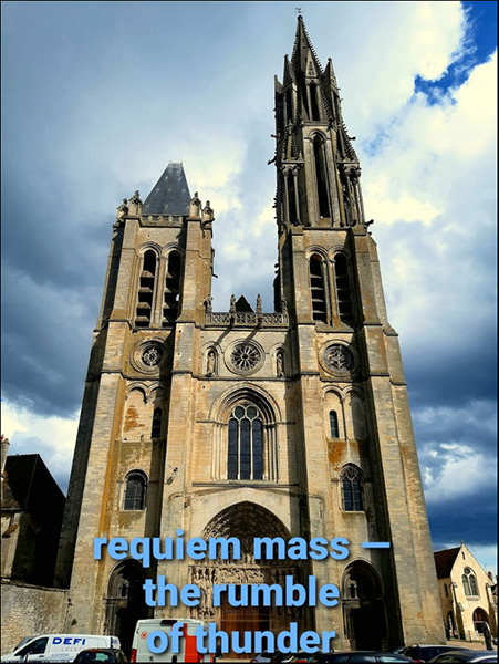 'requiem mass— / the rumble / of thunder' by Minh-Triet Pham