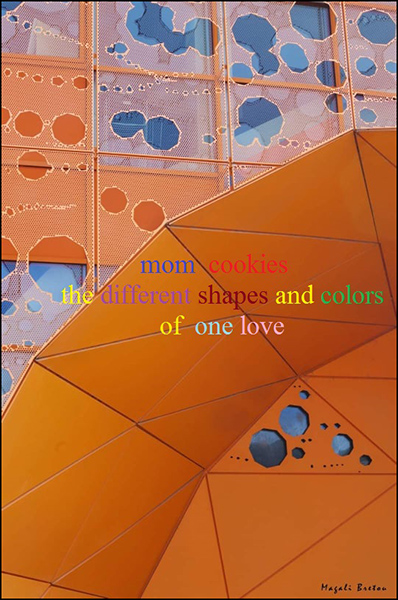 'mom cookies / the different shoes and colors / of one love' by Hassane Zemmouri. Art by Magali Breton