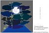 'The peaks of clouds / have crumbled into fragments— / the moonlit mountain' by Kuniharu Shimizu. Haiku by Matsuo Basho. Translated by Donald Keene.