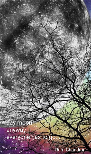 'day moon / anyway / everyone has to go...' by Ram Chandran