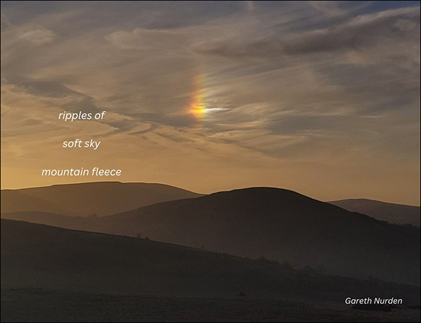 'ripples of / soft sky / mountain fleece' by Gareth Nurden