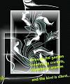 'through the garden / invaded by crickets, / strawberry aromas / and the bird is silent' by Anisoara Iordache