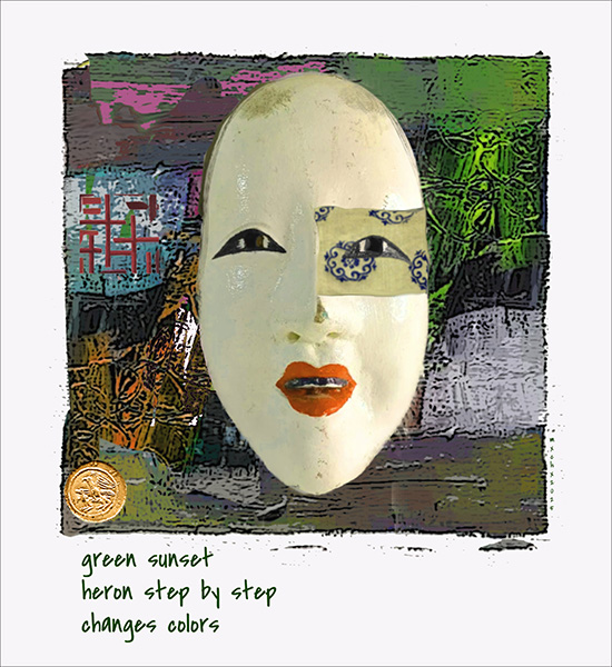 'green sunset / heron step by step / changes colors' by Krzysztof Mxchx