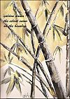 'golden dawn— / the silent snow / on the bamboo' by Monica Federico