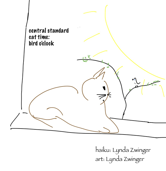 'central standard / cat time: / bird o'clock' by Lynda Zwinger 'central standard / cat time: / bird o'clock' by Lynda Zwinger