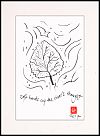 'soft hands cup the river's thought' by Ron Moss