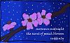 'autumn midnight / the scent of peach blossom / suddenly' by Violette Rose Jones